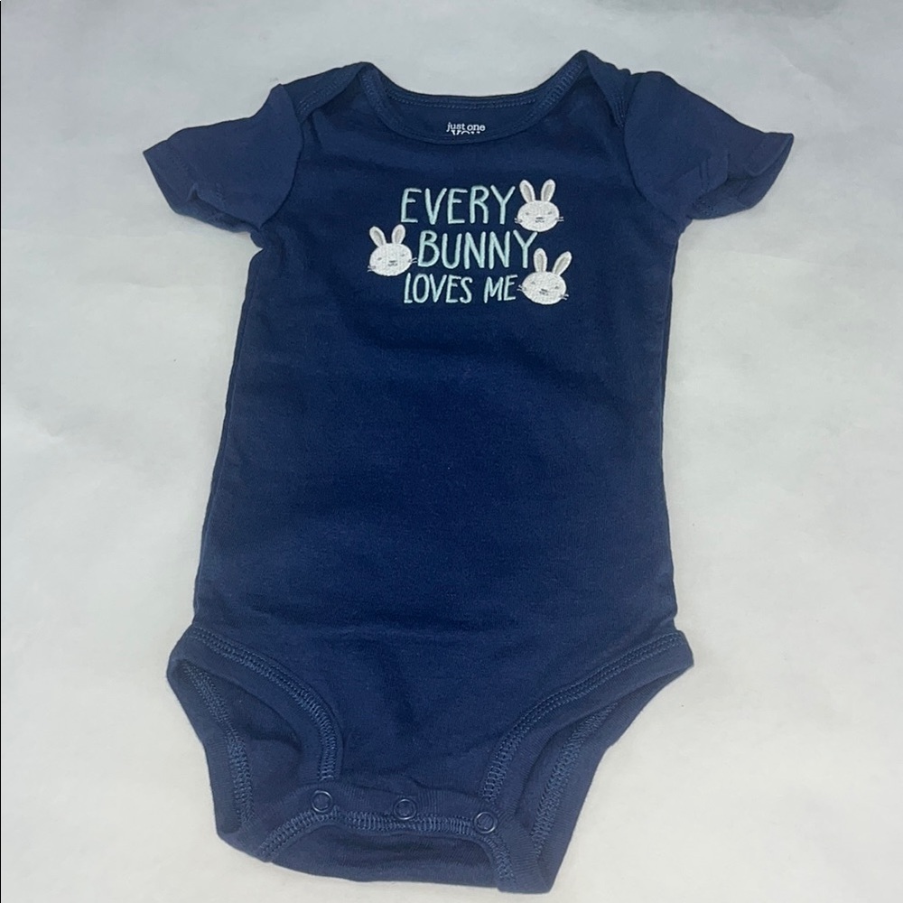 Adorable Navy Bunny Bodysuit